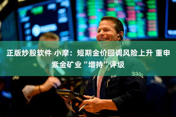正版炒股软件 小摩：短期金价回调风险上升 重申紫金矿业“增持”评级
