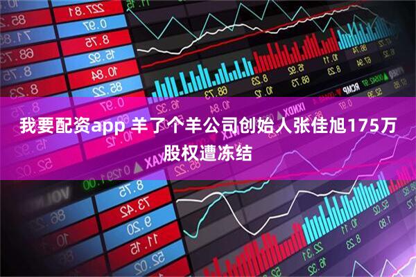 我要配资app 羊了个羊公司创始人张佳旭175万股权遭冻结